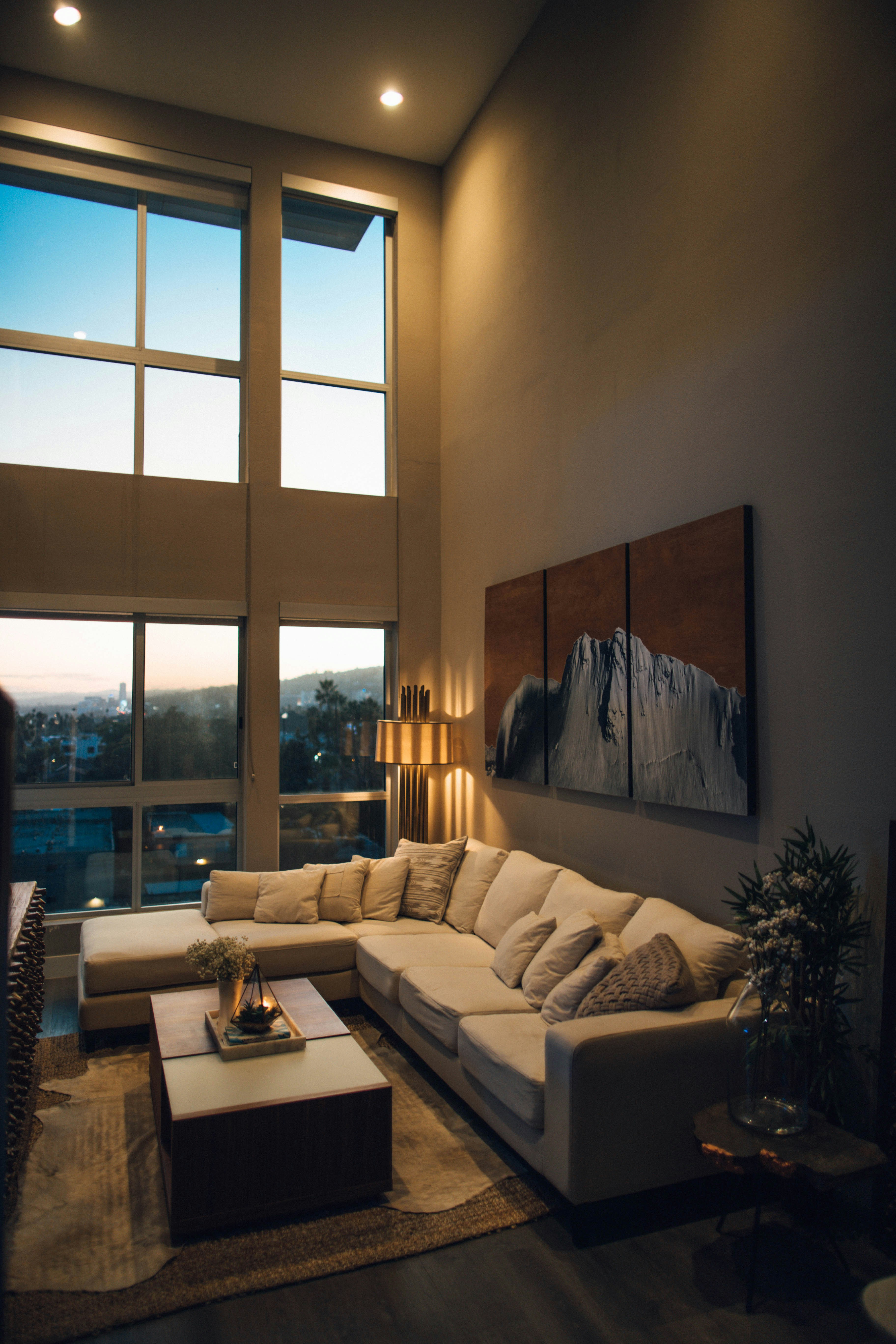 Dark luxury living room